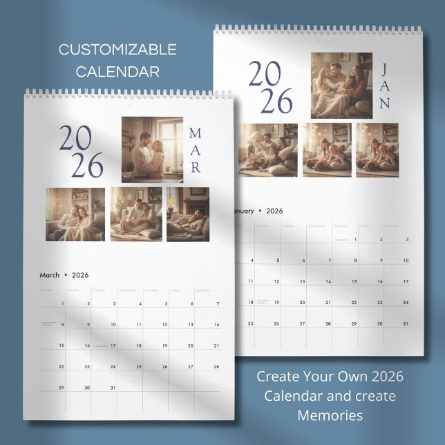 Enkel Modern Fotodesign Kalender (Skapare uppladdad)
