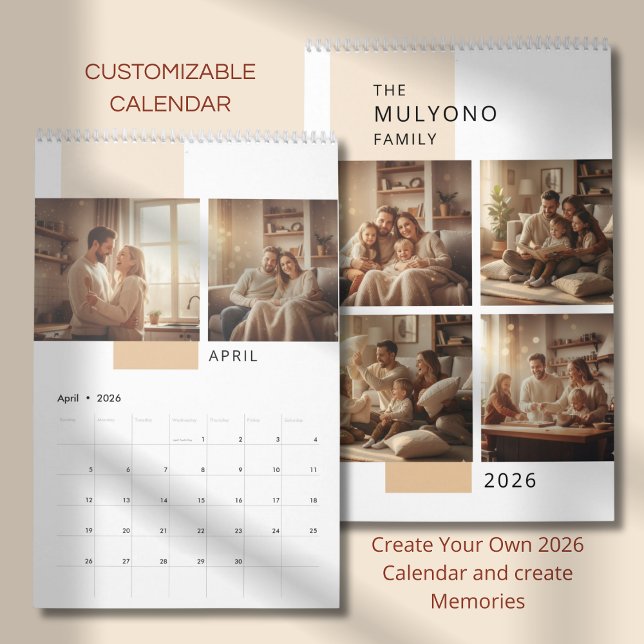 Enkel Modern Fotokalender  Kalender (Skapare uppladdad)