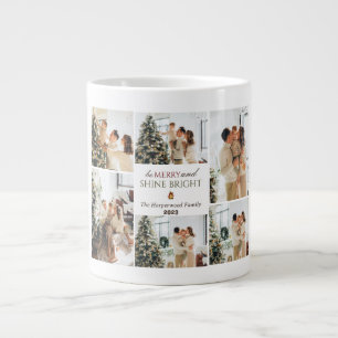 Enkel modern fotosamling i Julgran-familjen Jumbo Mugg