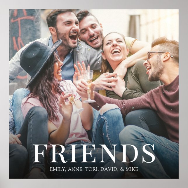 Enkel, modern fotovän Minimalistisk design Poster (Framsidan)