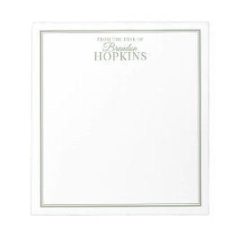 Enkel modern från skrivbordet i Grönten Skript Anteckningsblock