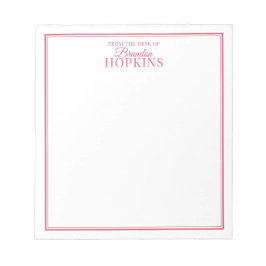 Enkel, modern från skrivbordet i Rosan Skript Anteckningsblock