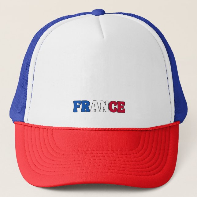 Enkel Modern Frankrike National Flagga Apparel Keps (Framsida)