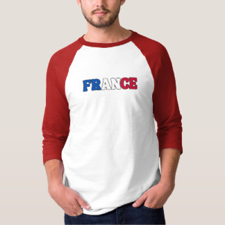 Enkel Modern Frankrike National Flagga Apparel T Shirt