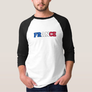 Enkel Modern Frankrike National Flagga Apparel T Shirt