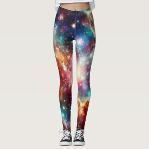Enkel modern: Galaxy Space Sten Coola Leggings