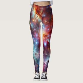 Enkel modern: Galaxy Space Sten Coola Leggings