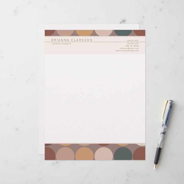 Enkel modern geologisk toncirkel i Mönster Brevhuvud (Fram/Back In Situ)