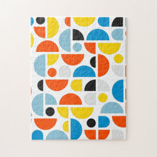 Enkel modern geometrisk mosaikart pussel