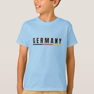 Enkel modern Germania Tyskland Art Brev Souvenir T Shirt