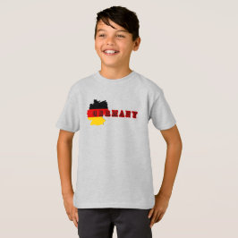 Enkel modern Germania Tyskland Art Brev Souvenir T Shirt