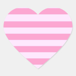 Enkel modern Girly Rosa Rand Mönster Hjärtformat Klistermärke