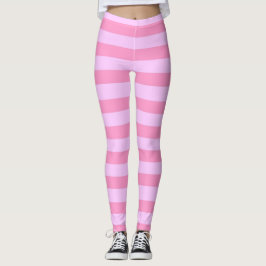 Enkel modern Girly Rosa Rand Mönster Leggings