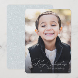 Enkel modern God Jul en bild stilren Julkort