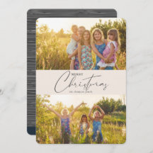 Enkel Modern God jul Grått-skriptfoto