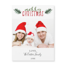 Enkel Modern God jul Holly-vattenfärg