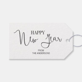 Enkel Modern Gott nytt år Gift-Märkre Presentetikett