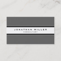 Enkel modern Grått | Svartvit Rand