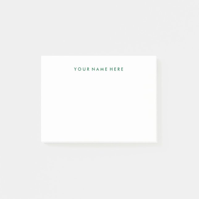 Enkel modern Grönt Anteckningsblocket Post-it® Post-it Block (Framsida)