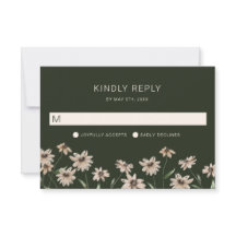 Enkel modern Grönt Bröllop