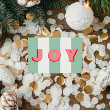 Enkel modern Grönt och vit jul