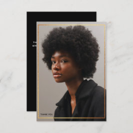 Enkel Modern Guld Gräns Studenten Tack Inbjudningar