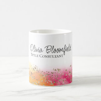 Enkel Modern Guld Rosa Business Kaffemugg