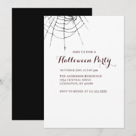 Enkel modern Halloween-festinvitation Inbjudningar