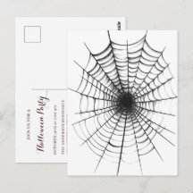 Enkel modern Halloween-festinvitation