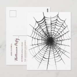 Enkel modern Halloween-festinvitation Vykort