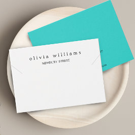 Enkel modern halsbands- och armbandshållare på kor visitkort