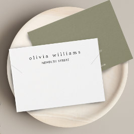 Enkel modern halsbands- och armbandsvisningskort visitkort