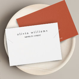 Enkel modern halsbandsarmbandsvisningskort visitkort