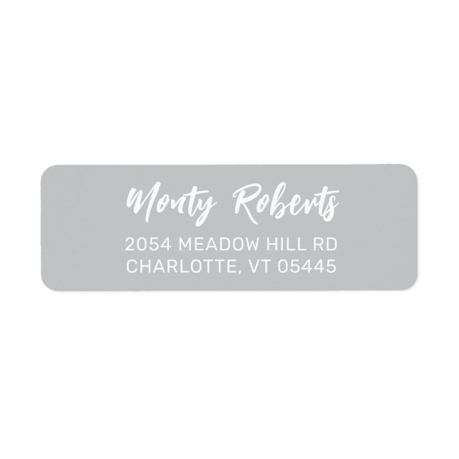 Enkel, modern hand skissad | RETURADRESS Returadress Etikett (Framsidan)