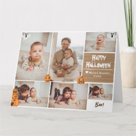 Enkel Modern Happy halloween-fotofamiljesamling Kort