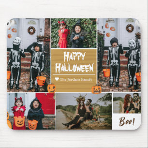 Enkel Modern Happy halloween-fotofamiljesamling Musmatta