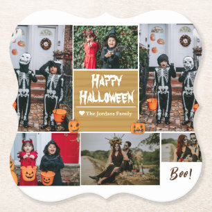 Enkel Modern Happy halloween-fotofamiljesamling Underlägg Papper