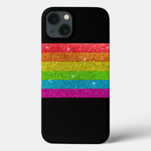 Enkel modern HBT QIA Gay pride Rainbow Glitter Ca
