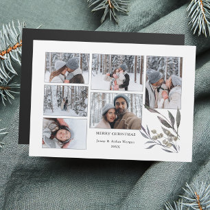 Enkel Modern Helgdag Watercolor Greenery 6-Photo