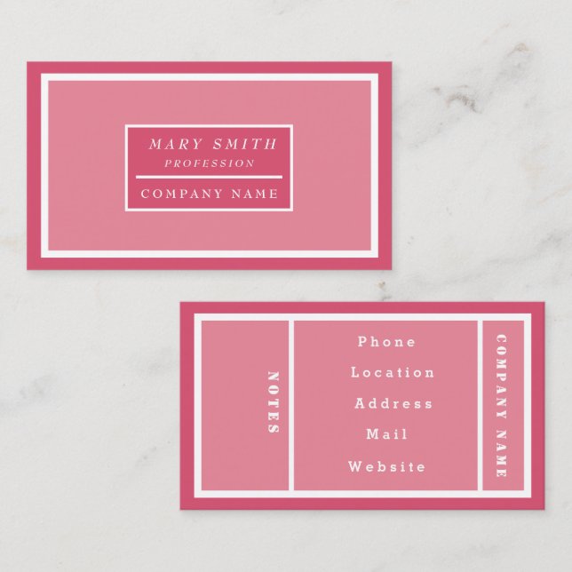 Enkel modern honeysuckle visitkort (Fram/baksida)