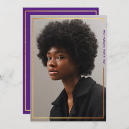 Enkel Modern inbjudan till Studenten Guld Gräns