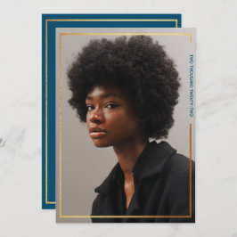 Enkel Modern inbjudan till Studenten Guld Gräns