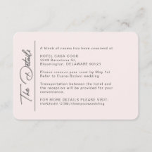 Enkel, modern information om  Bröllop