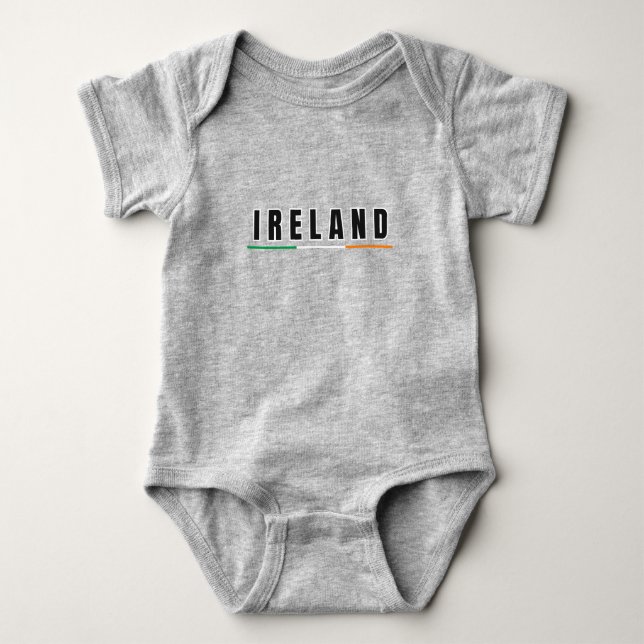 Enkel modern irand irish Art Brev Flagga Souven T Shirt (Framsida)