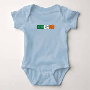 Enkel Modern Ireland National Flagga Apparel T Shirt