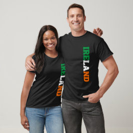 Enkel Modern Ireland National Flagga Apparel T Shirt