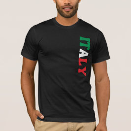 Enkel Modern Italien National Flagga Apparel T Shirt