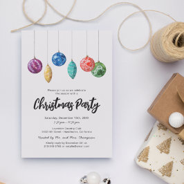 Enkel Modern julfest - inbjudan