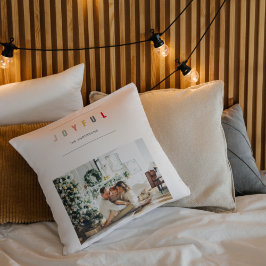 Enkel modern julfoto | GLATT HELGDAG Kudde