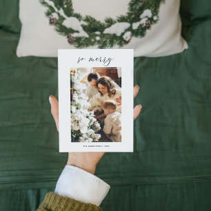 Enkel modern julfoto GOD JUL